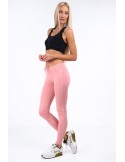 Powder-colored fitted sports leggings MR11025 - Online store - Boutique